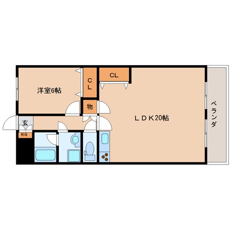 近鉄奈良駅 バス10分  1下車：停歩1分 3階の物件間取画像